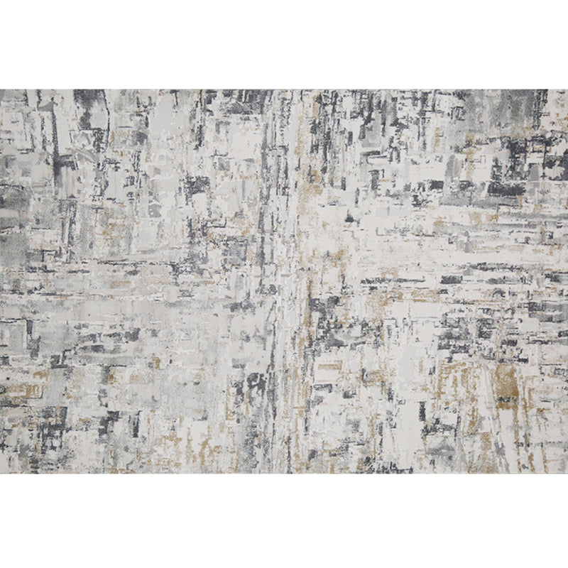 Simple Abstract Rug Multi Color Nordic Indoor Rug Polyster Anti-Slip Backing Pet Friendly Easy Care Carpet for Parlor Black Gray-White Clearhalo 'Area Rug' 'Rug' 2309504