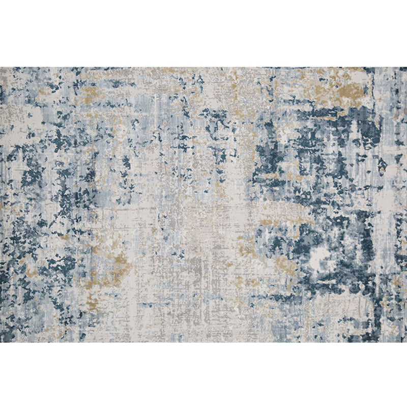 Simple Abstract Rug Multi Color Nordic Indoor Rug Polyster Anti-Slip Backing Pet Friendly Easy Care Carpet for Parlor Blue Clearhalo 'Area Rug' 'Rug' 2309518