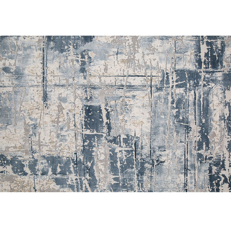 Simple Abstract Rug Multi Color Nordic Indoor Rug Polyster Anti-Slip Backing Pet Friendly Easy Care Carpet for Parlor Dark Blue-Gray Clearhalo 'Area Rug' 'Rug' 2309523
