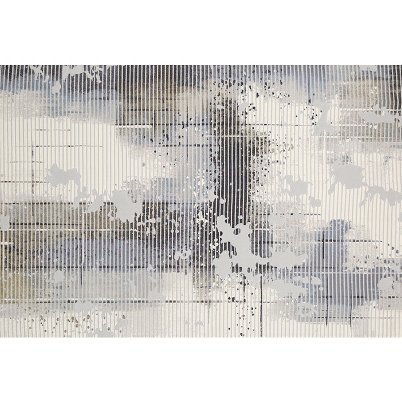 Multi Colored Novelty Rug Polypropylene Abstract Pattern Indoor Rug Easy Care Pet Friendly Area Carpet for Room Black-Gray Clearhalo 'Area Rug' 'Rug' 2309533