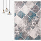 Cyberpunk Abstract Pattern Rug Multi Colored Cotton Blend Area Carpet Non-Slip Backing Pet Friendly Indoor Rug for Parlor Dark Blue-Gray Clearhalo 'Area Rug' 'Rug' 2309580