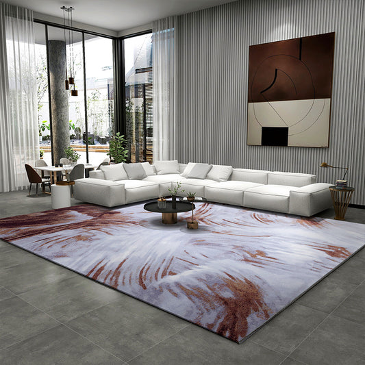Comfort Living Room Rug Multi Colored Abstract Patterned Indoor Rug Synthetics Non-Slip Backing Washable Carpet Clearhalo 'Area Rug' 'Rug' 2309589