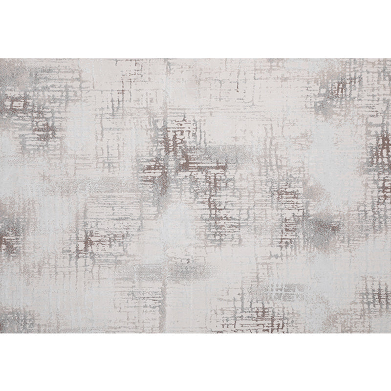Multi-Color Abstract Print Rug Cotton Blend Minimalist Area Carpet Non-Slip Backing Pet Friendly Area Rug for Parlor Silver Gray Clearhalo 'Area Rug' 'Rug' 2309597