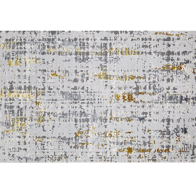 Modern Living Room Rug Multi Colored Abstract Printed Indoor Rug Polyster Easy Care Machine Washable Area Carpet Light Gray-White Clearhalo 'Area Rug' 'Rug' 2309605