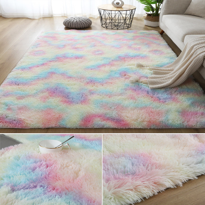 Casual Geometric Print Rug Multi Colored Polyster Indoor Rug Non-Slip Backing Pet Friendly Area Carpet for Living Room Clearhalo 'Area Rug' 'Casual' 'Rugs' Rug' 2309622