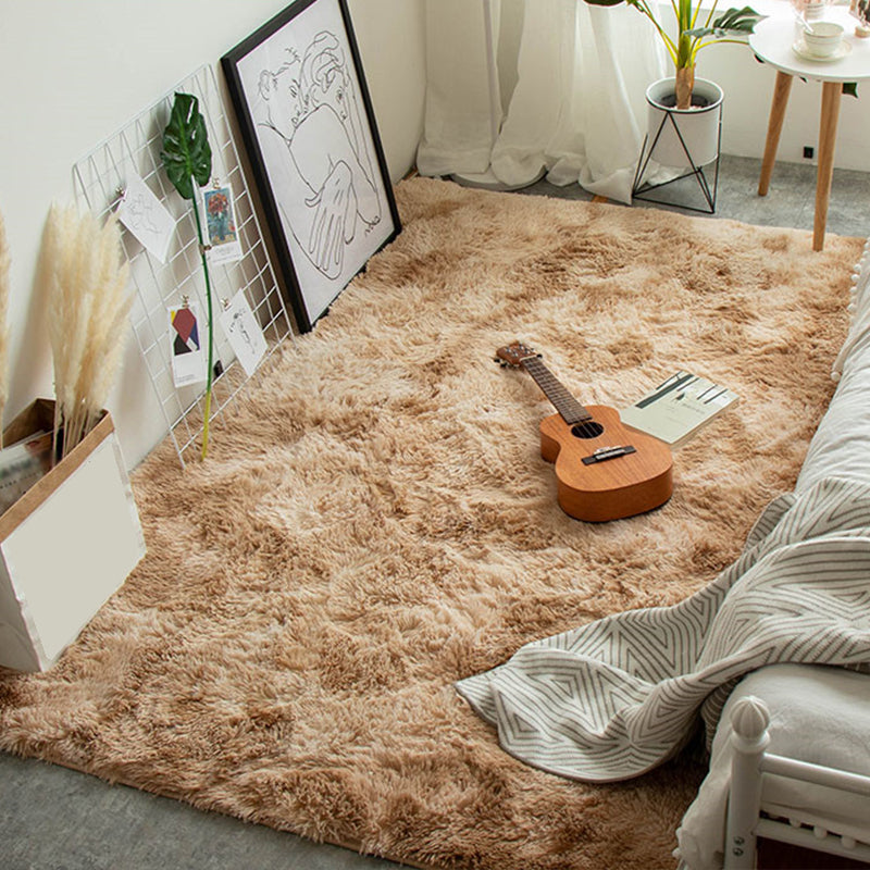 Calming Decoration Rug Multi Colored Solid Colored Indoor Rug Non-Slip Backing Stain-Resistant Carpet Camel Clearhalo 'Area Rug' 'Casual' 'Rugs' Rug' 2309637