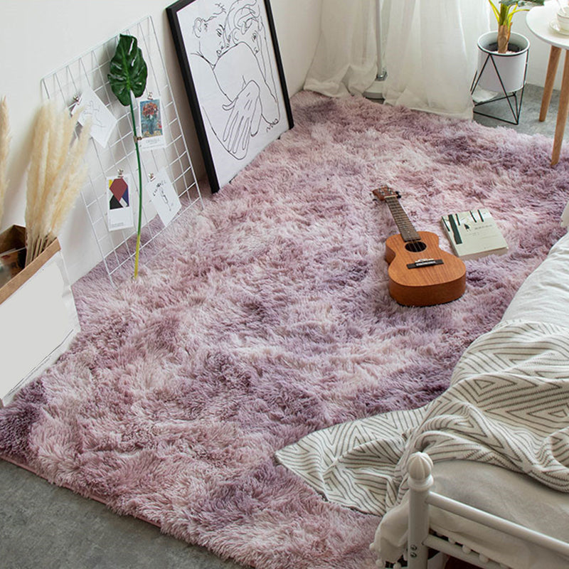 Calming Decoration Rug Multi Colored Solid Colored Indoor Rug Non-Slip Backing Stain-Resistant Carpet Purple Clearhalo 'Area Rug' 'Casual' 'Rugs' Rug' 2309646