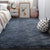 Multi Colored Bedroom Rug Casual Solid Colored Indoor Rug Polypropylene Non-Slip Backing Easy Care Area Carpet Silver Gray Clearhalo 'Area Rug' 'Casual' 'Rugs' Rug' 2309662