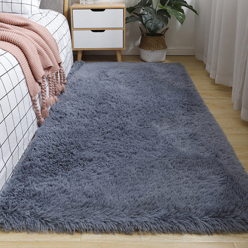 Multi Colored Simple Rug Polypropylene Solid-Color Area Carpet Anti-Slip Backing Pet Friendly Indoor Rug for Bedroom Clearhalo 'Area Rug' 'Casual' 'Rugs' Rug' 2309677