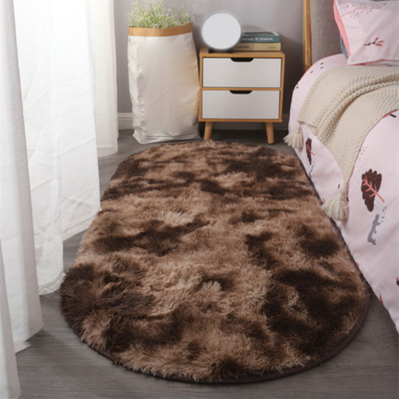 Multi Colored Solid Colored Rug Polyster Casual Indoor Rug Non-Slip Backing Pet Friendly Area Carpet for Bedroom Coffee Clearhalo 'Area Rug' 'Casual' 'Rugs' Rug' 2309690