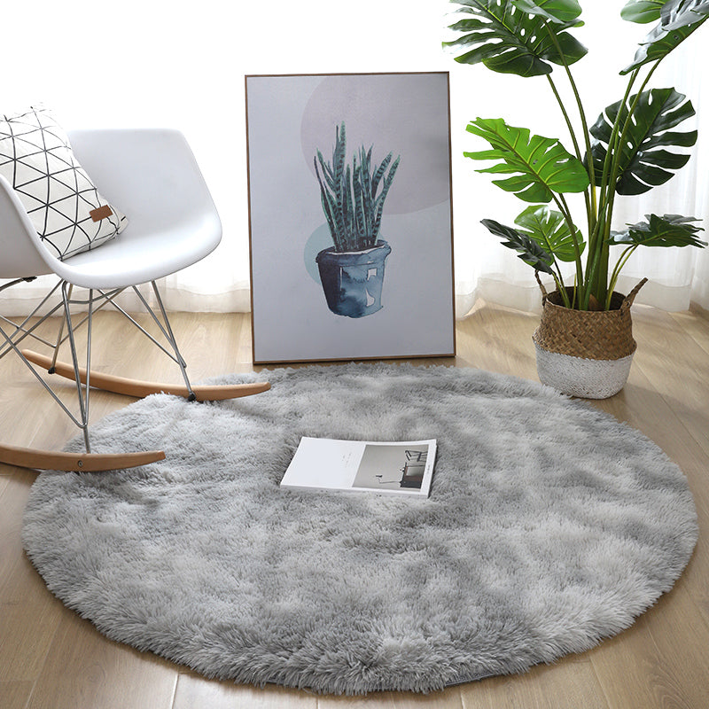 Casual Bedroom Rug Multi Colored Polyster Indoor Rug Non-Slip Backing Easy Care Washable Carpet Grey Clearhalo 'Area Rug' 'Casual' 'Rugs' Rug' 2309718