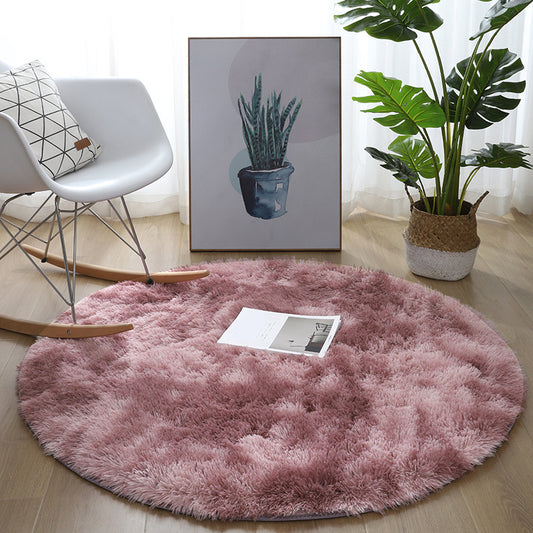 Casual Bedroom Rug Multi Colored Polyster Indoor Rug Non-Slip Backing Easy Care Washable Carpet Purple-Pink Clearhalo 'Area Rug' 'Casual' 'Rugs' Rug' 2309728