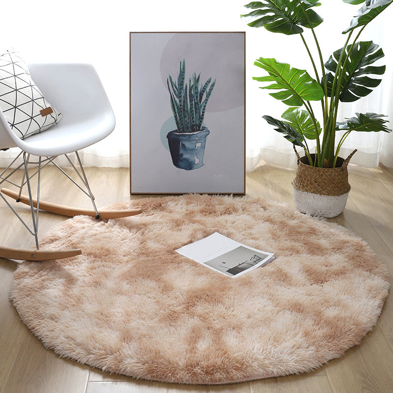 Casual Bedroom Rug Multi Colored Polyster Indoor Rug Non-Slip Backing Easy Care Washable Carpet Camel Clearhalo 'Area Rug' 'Casual' 'Rugs' Rug' 2309729