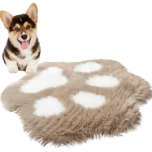 Paw Shape Printed Rug Multi Color Casual Indoor Rug Polypropylene Anti-Slip Backing Pet Friendly Carpet for Room Light Brown 2'10" x 3'3" Clearhalo 'Area Rug' 'Casual' 'Rugs' Rug' 2309731