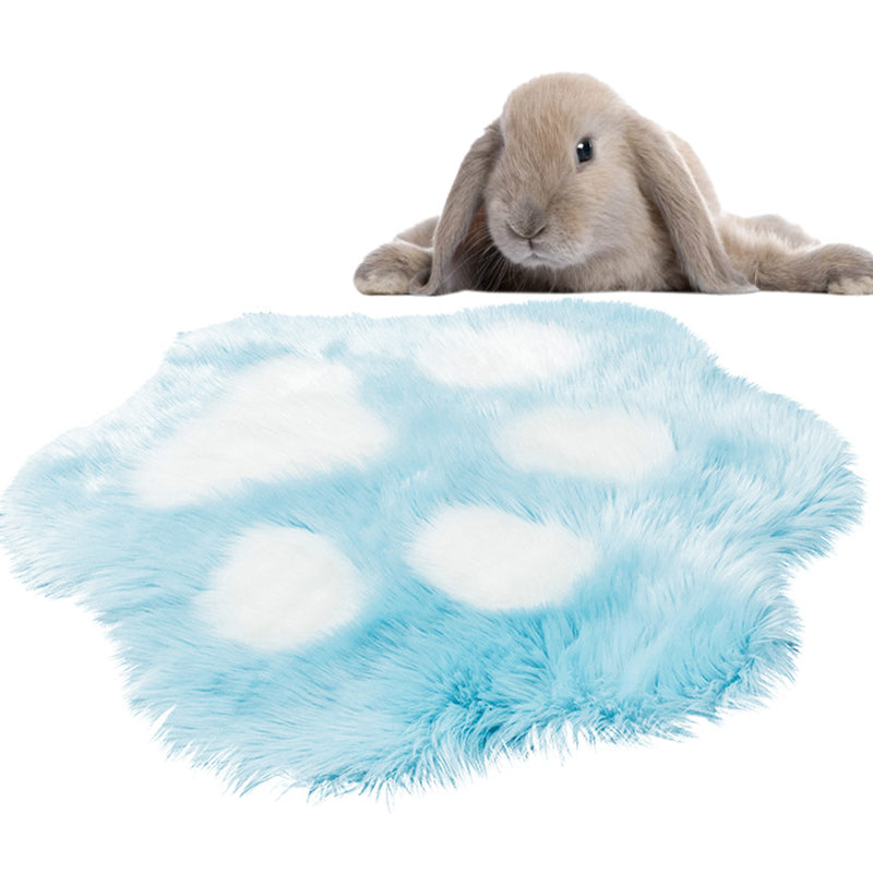 Paw Shape Printed Rug Multi Color Casual Indoor Rug Polypropylene Anti-Slip Backing Pet Friendly Carpet for Room Blue 2'10" x 3'3" Clearhalo 'Area Rug' 'Casual' 'Rugs' Rug' 2309734