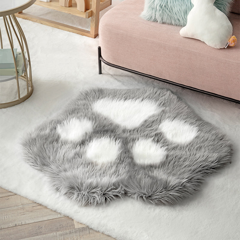 Paw Shape Printed Rug Multi Color Casual Indoor Rug Polypropylene Anti-Slip Backing Pet Friendly Carpet for Room Clearhalo 'Area Rug' 'Casual' 'Rugs' Rug' 2309735