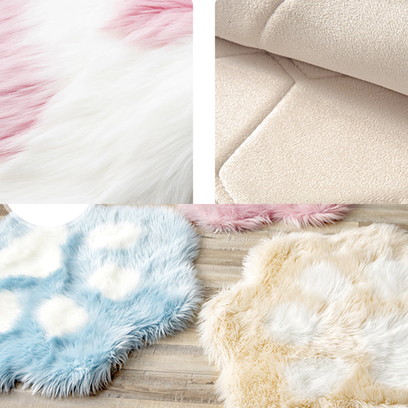 Paw Shape Printed Rug Multi Color Casual Indoor Rug Polypropylene Anti-Slip Backing Pet Friendly Carpet for Room Clearhalo 'Area Rug' 'Casual' 'Rugs' Rug' 2309739