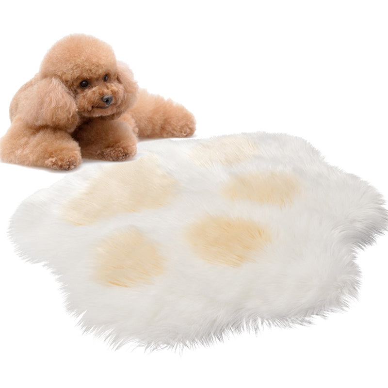 Paw Shape Printed Rug Multi Color Casual Indoor Rug Polypropylene Anti-Slip Backing Pet Friendly Carpet for Room Camel 2'10" x 3'3" Clearhalo 'Area Rug' 'Casual' 'Rugs' Rug' 2309742