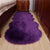 Multi Colored Novelty Rug Synthetics Solid Color Area Rug Non-Slip Backing Stain-Resistant Indoor Rug for Bedroom Purple Clearhalo 'Area Rug' 'Casual' 'Rugs' Rug' 2309756