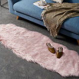 Irregular Shape Solid Rug Multi-Color Simple Indoor Rug Polyster Non-Slip Backing Washable Area Carpet for Room Clearhalo 'Area Rug' 'Casual' 'Rugs' Rug' 2309757