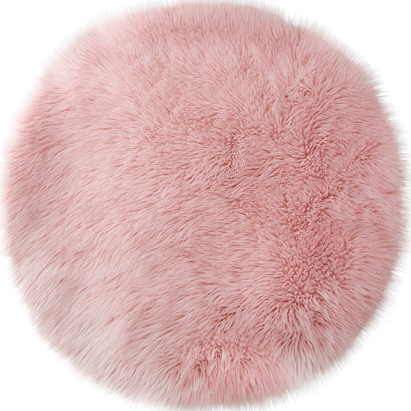 Irregular Shape Solid Rug Multi-Color Simple Indoor Rug Polyster Non-Slip Backing Washable Area Carpet for Room Clearhalo 'Area Rug' 'Casual' 'Rugs' Rug' 2309766