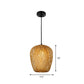 Chinese Hand-Weaving Hanging Light Bamboo 1 Head Living Room Pendulum Light in Beige Clearhalo 'Ceiling Lights' 'Pendant Lights' 'Pendants' Lighting' 2310420