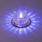 Living Room LED Mini Spotlight Decorative Flush Mount Ceiling Light with Circular Clear Crystal Shade Clear Blue Clearhalo 'Ceiling Lights' 'Close To Ceiling Lights' 'Close to ceiling' 'Flush mount' Lighting' 2310737