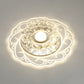Modern Flower Shape Flush Mount Ceiling Lighting Fixture Clear Crystal Aisle LED Flush Mounted Lamp Clear B Clearhalo 'Ceiling Lights' 'Close To Ceiling Lights' 'Close to ceiling' 'Flush mount' Lighting' 2310819