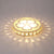Ultrathin Round LED Flush Mount Light Fixture Simple Crystal Corridor Ceiling Lamp with Flower Pattern Gold Warm Clearhalo 'Ceiling Lights' 'Close To Ceiling Lights' 'Close to ceiling' 'Flush mount' Lighting' 2310858
