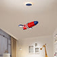 Red and Blue Satellite Pendant Light Cartoon LED Acrylic Chandelier for Baby Room Clearhalo 'Ceiling Lights' 'Chandeliers' Lighting' options 2310946