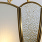Brass Basket Shaped Chandelier Colonial Style Textured White Glass 4-Light Dining Room Pendant Light Clearhalo 'Ceiling Lights' 'Chandeliers' Lighting' options 2311097