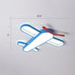 Plane Shaped LED Flush Light Kids Style Acrylic Bedroom Flush Mount Ceiling Light in Blue Blue 25.5" White Clearhalo 'Ceiling Lights' 'Close To Ceiling Lights' 'Close to ceiling' 'Flush mount' Lighting' 2311197