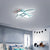 Airplane Acrylic Led Surface Mount Ceiling Light Cartoon Flush Mount Fixture for Kids Room Blue White Clearhalo 'Ceiling Lights' 'Close To Ceiling Lights' 'Close to ceiling' 'Flush mount' Lighting' 2311209