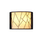 Modern Half-Cylinder Wall Lamp 2-Light Fabric Wire Frame Shade Wall Sconce Light in Black Clearhalo 'Wall Lamps & Sconces' 'Wall Lights' Lighting' 231123