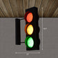 Traffic Light Board Wall Lighting Decorative Metal Restaurant Wall Sconce Light in Black 6.0 Black Clearhalo 'Wall Lamps & Sconces' 'Wall Lights' Lighting' 2311330
