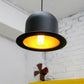 Black Gentleman Hat Shaped Hanging Lamp Loft 1 Bulb Metal Ceiling Light for Dining Room Clearhalo 'Ceiling Lights' 'Pendant Lights' 'Pendants' Lighting' 2311416