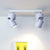Corridor LED Tracklight Nordic Semi Flush Mount Spotlight with Cylinder Metal Shade White Clearhalo 'Ceiling Lights' 'Close To Ceiling Lights' 'Close to ceiling' 'Semi-flushmount' Lighting' 2311550