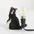 Kitten Night Table Light Decorative Resin 1 Bulb Childrens Bedroom Nightstand Lamp Black Prone Clearhalo 'Lamps' 'Table Lamps' Lighting' 2311906