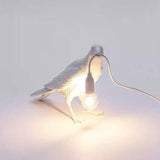 Bird Shaped Table Lamp Artistic Creative Resin Single-Bulb Nightstand Light for Bedroom White Standing Clearhalo 'Lamps' 'Table Lamps' Lighting' 2311929