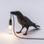 Bird Shaped Table Lamp Artistic Creative Resin Single-Bulb Nightstand Light for Bedroom Black Standing Clearhalo 'Lamps' 'Table Lamps' Lighting' 2311932