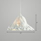 Lotus Leaf Shaped Resin Hanging Light Artistic Single-Bulb Pendant Lighting fro Restaurant White Medium Clearhalo 'Ceiling Lights' 'Pendant Lights' 'Pendants' Lighting' 2311962_dd84c0bf-d4e9-477e-a43d-63bfc24520f2
