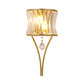 Curved Crystal Flush Wall Sconce Traditional 1-Light Bedside Wall Mount Lighting Fixture Clearhalo 'Wall Lamps & Sconces' 'Wall Lights' Lighting' 2311998