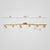 Tubular Metal Flush Mount Lighting Fixture Nordic Style 6-Light Ceiling Spotlight for Living Room Gold Clearhalo 'Ceiling Lights' 'Close To Ceiling Lights' 'Close to ceiling' 'Semi-flushmount' Lighting' 2312105