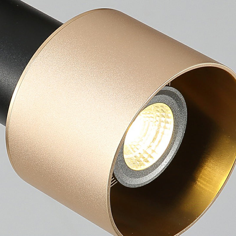 Grenade Shaped Metal Track Light Fixture Modern Style Semi Mount Lighting for Living Room Clearhalo 'Ceiling Lights' 'Close To Ceiling Lights' 'Close to ceiling' 'Semi-flushmount' Lighting' 2312124