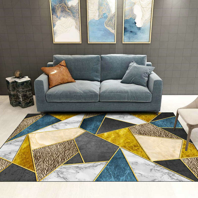 Modern Home Decorative Rug Multicolor Print Carpet Synthetics Stain Resistant Machine Washable Non-Slip Backing Rug Clearhalo 'Area Rug' 'Modern' 'Rugs' Rug' 2316929