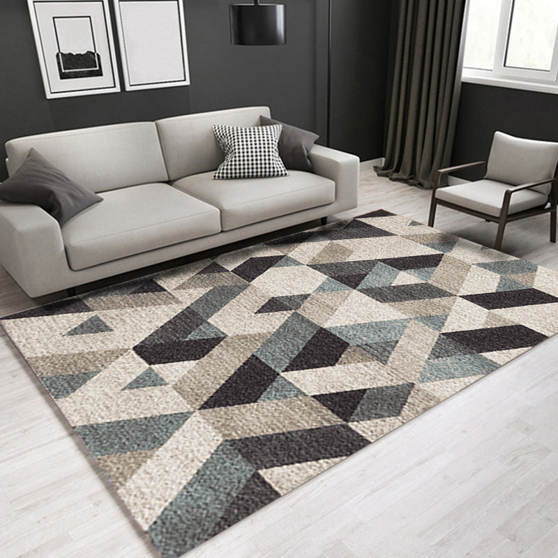 Glam Modern Rug Multi Color 3D Plant Print Rug Pet Friendly Non-Slip Machine Washable Rug for Living Room Brown Clearhalo 'Area Rug' 'Modern' 'Rugs' Rug' 2316948