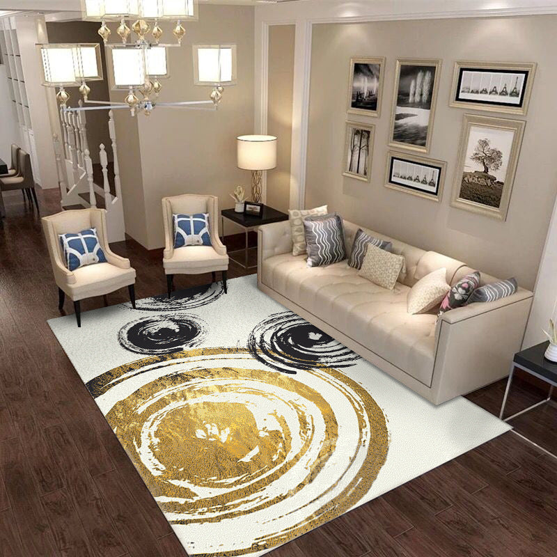 Minimalist Abstract Pattern Rug Multi Colored Polyester Carpet Washable Pet Friendly Anti-Slip Rug for Drawing Room Clearhalo 'Area Rug' 'Modern' 'Rugs' Rug' 2316962