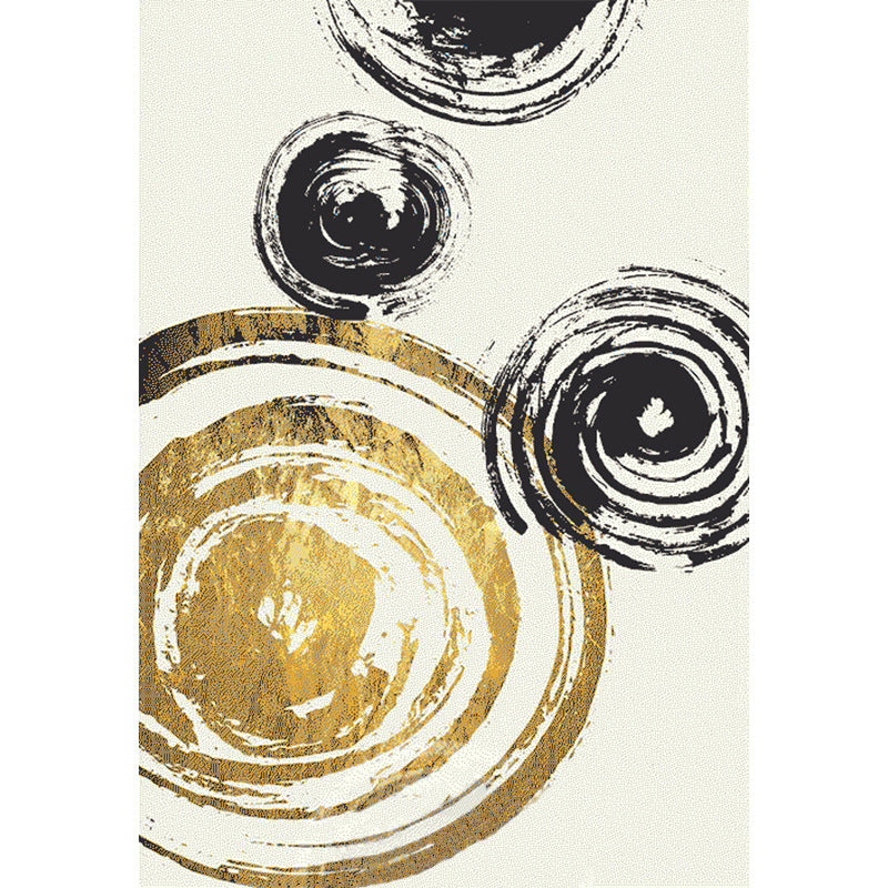 Minimalist Abstract Pattern Rug Multi Colored Polyester Carpet Washable Pet Friendly Anti-Slip Rug for Drawing Room Yellow Clearhalo 'Area Rug' 'Modern' 'Rugs' Rug' 2316970