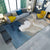 Artistic Geometric Abstract Line Rug Multicolor Modern Carpet Synthetics Anti-Slip Backing Pet-Friendly Rug for Great Room Gray Blue Clearhalo 'Area Rug' 'Modern' 'Rugs' Rug' 2317001