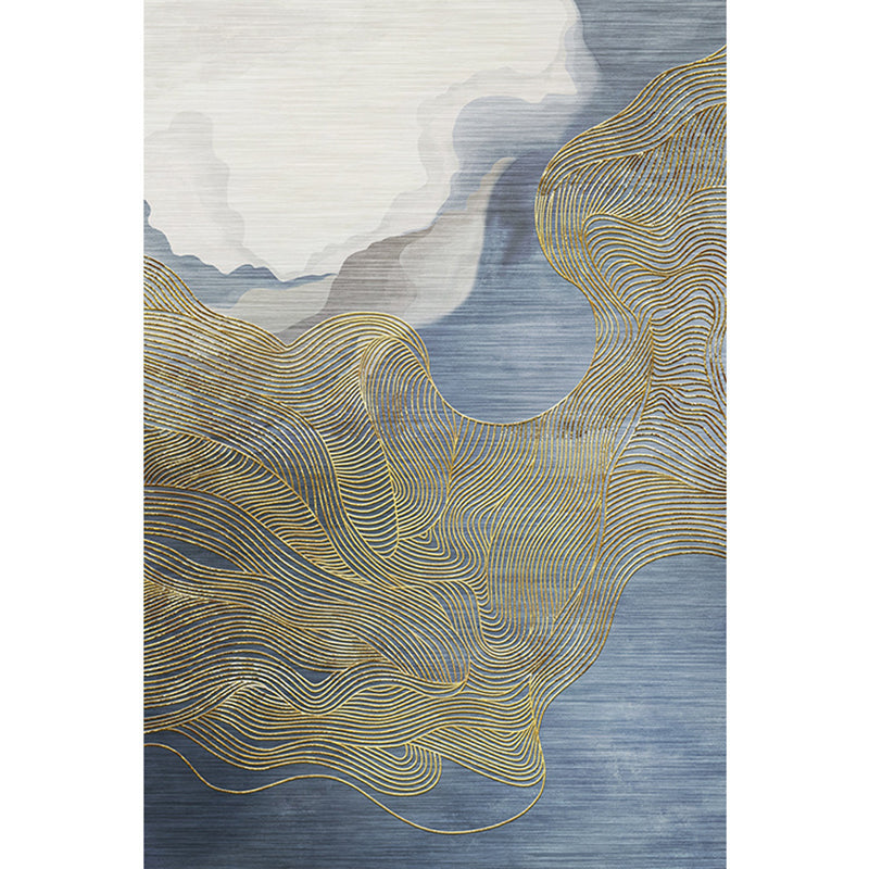 Simplicity Abstract Line Print Rug Multi Color Polypropylene Rug Anti-Slip Backing Stain Resistant Pet Friendly Area Carpet for Room Clearhalo 'Area Rug' 'Modern' 'Rugs' Rug' 2317006